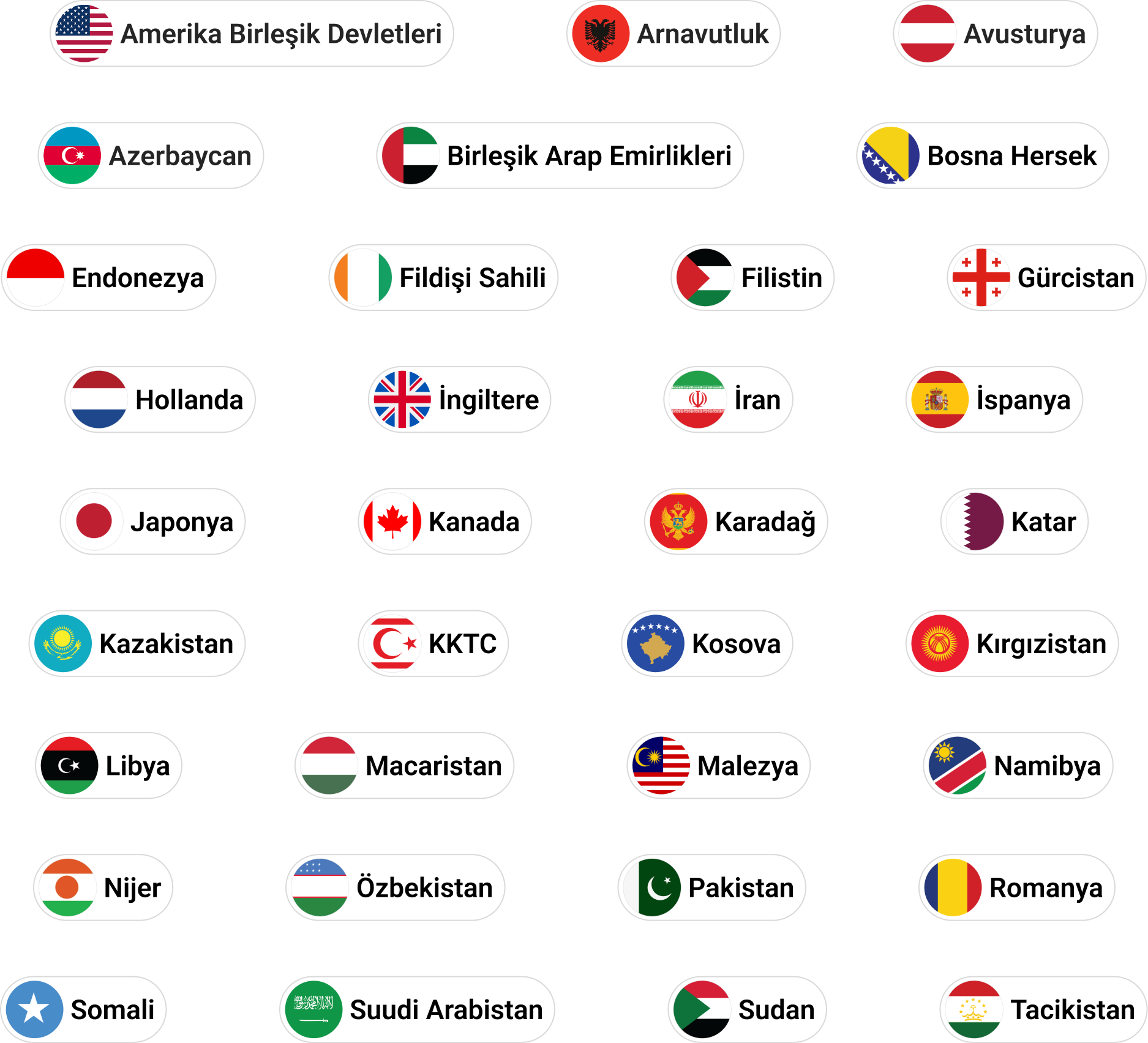 HIMSS Eurasia Ziyaretçi Ülkeleri